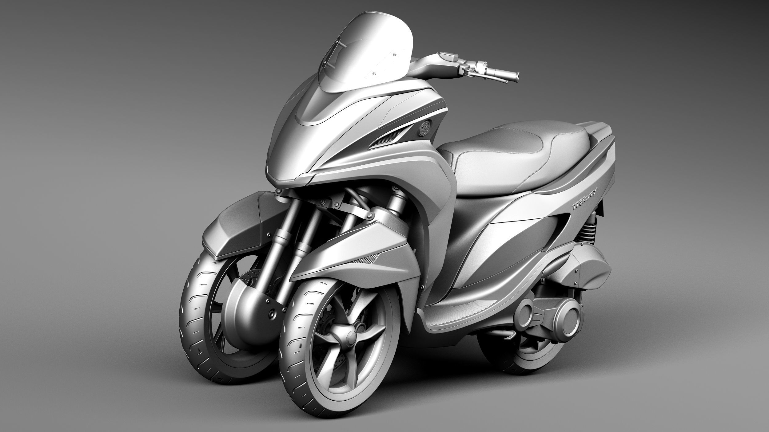 Yamaha Tricity 2015 scooter 3D model_8