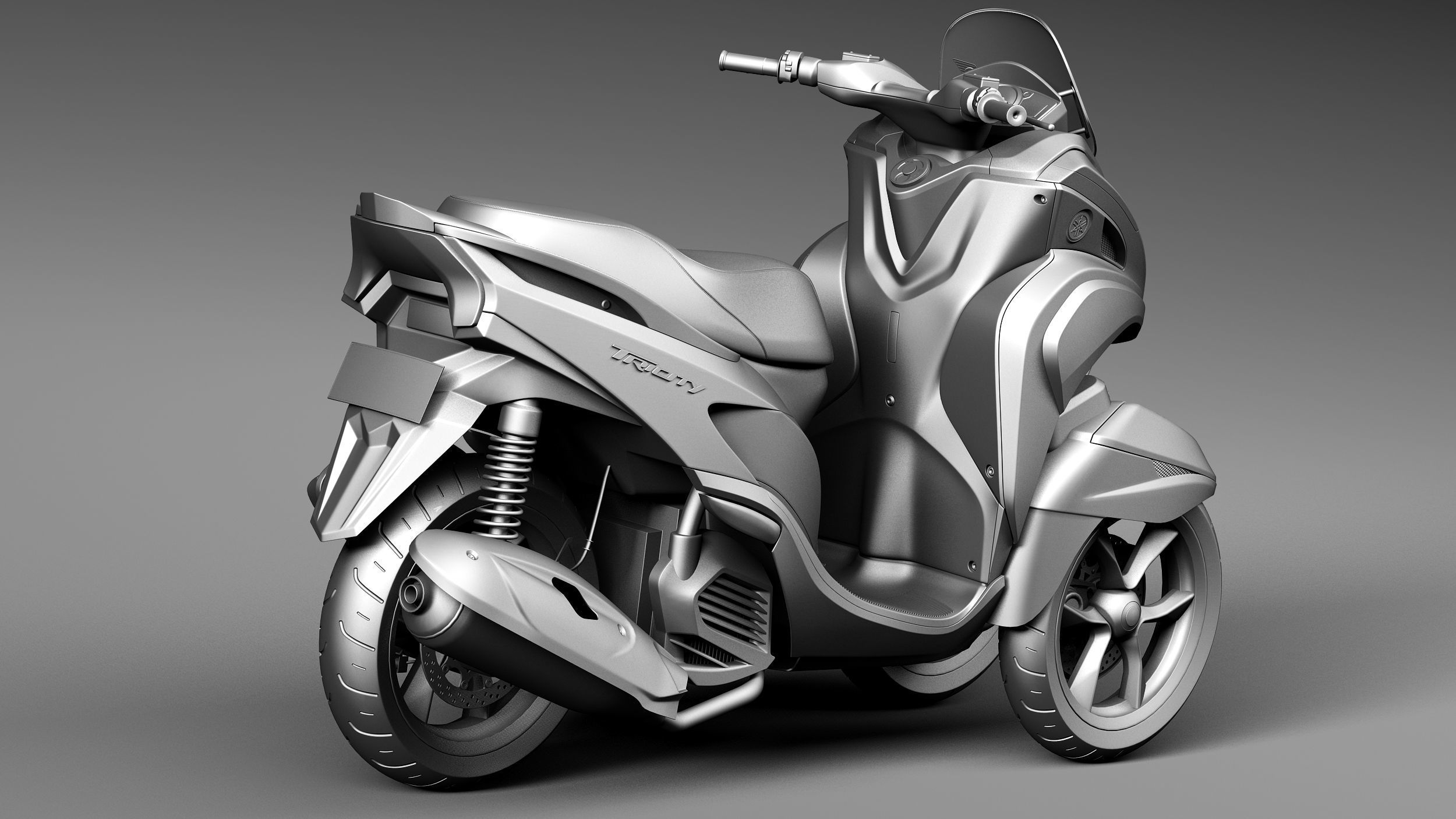 Yamaha Tricity 2015 scooter 3D model_12