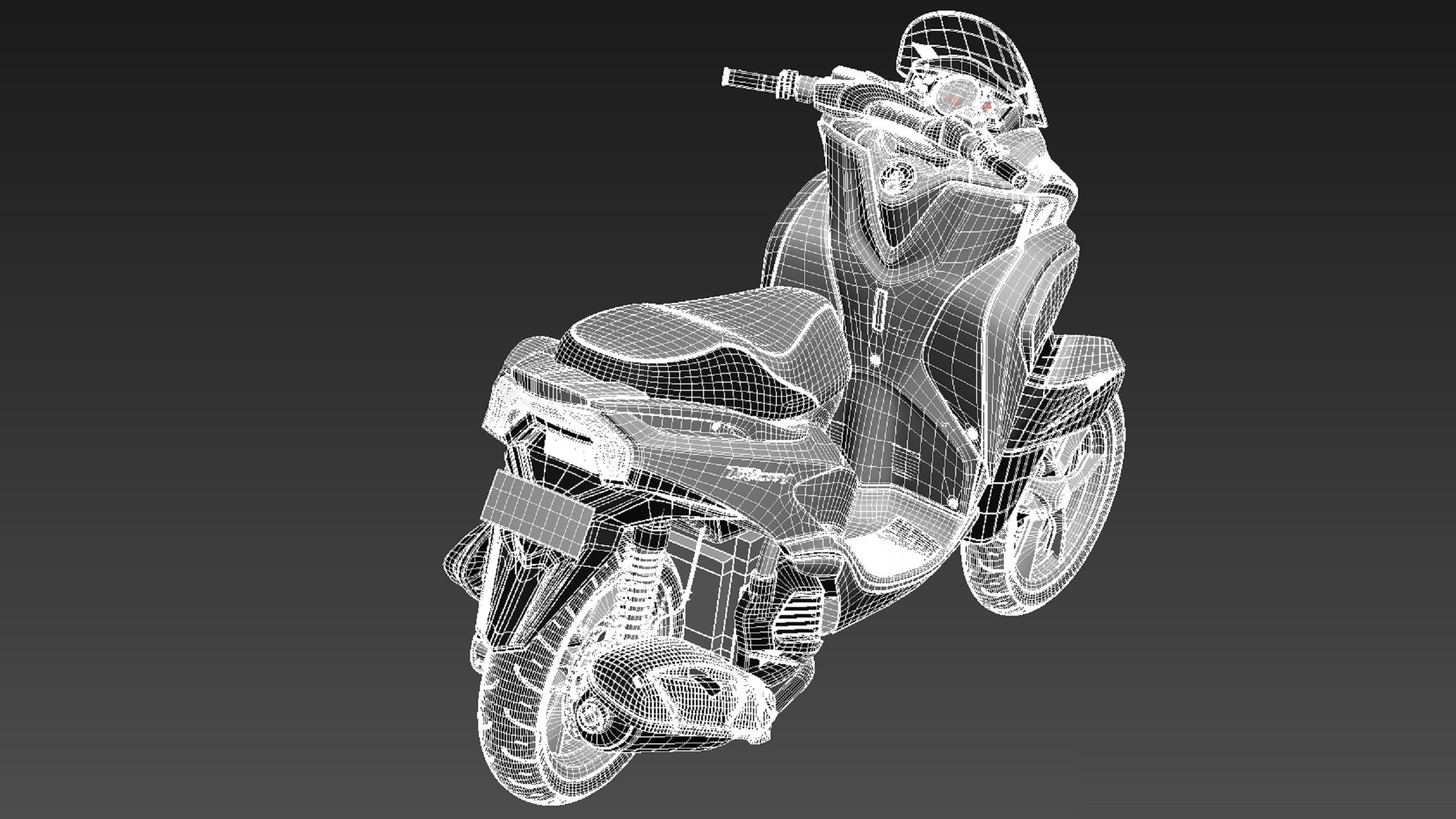 Yamaha Tricity 2015 scooter 3D model_17