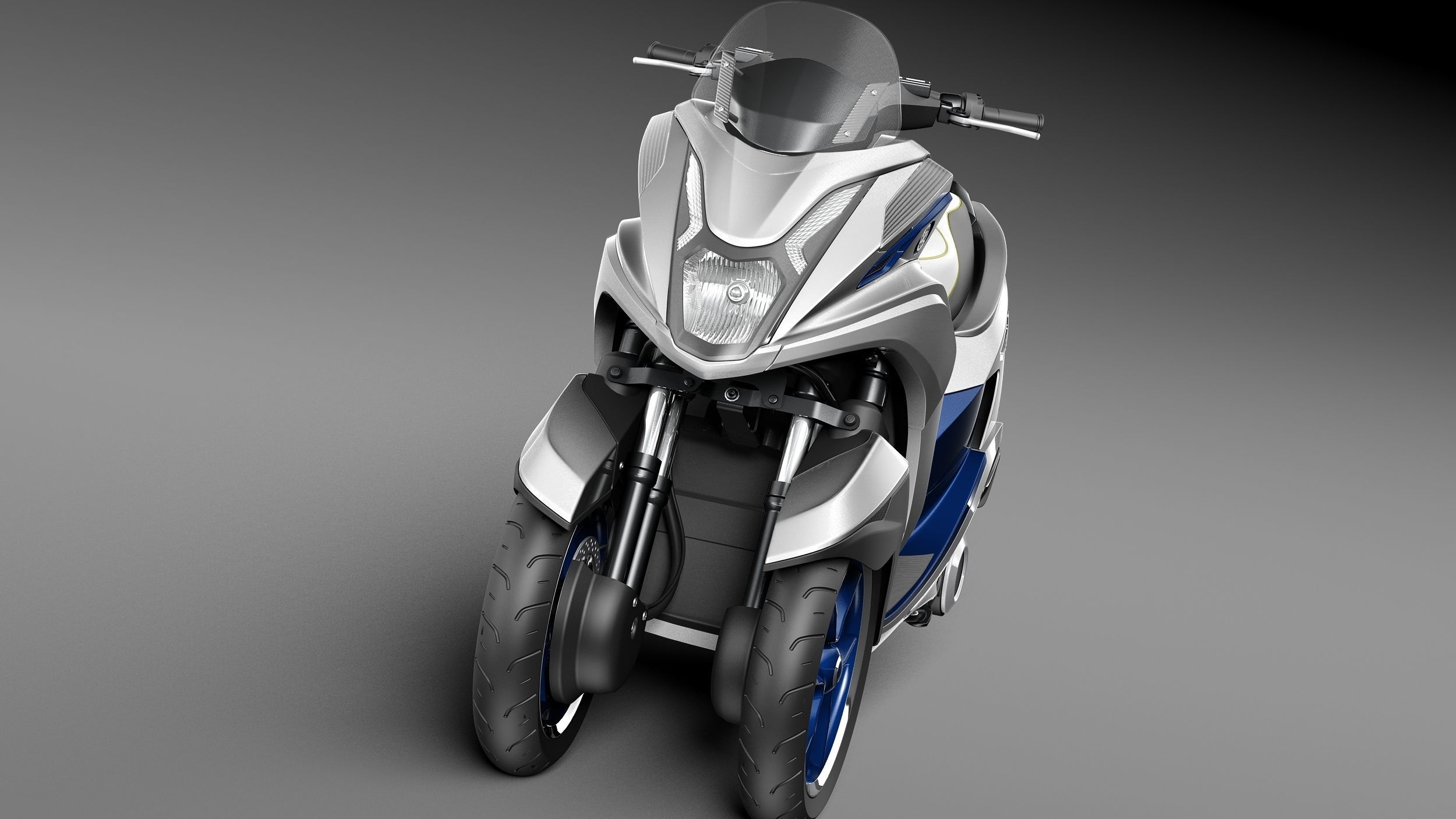 Yamaha Tricity 2015 scooter 3D model_1