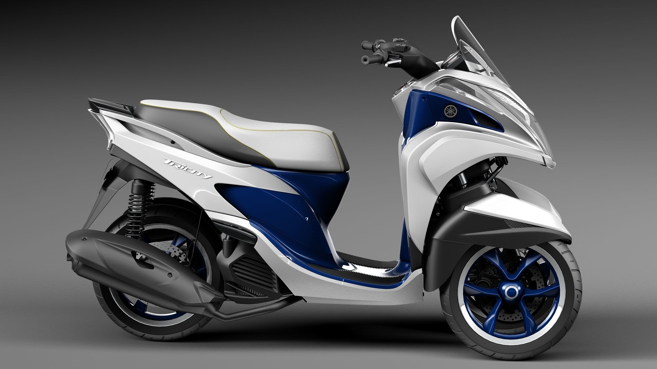 Yamaha Tricity 2015 scooter 3D model_6