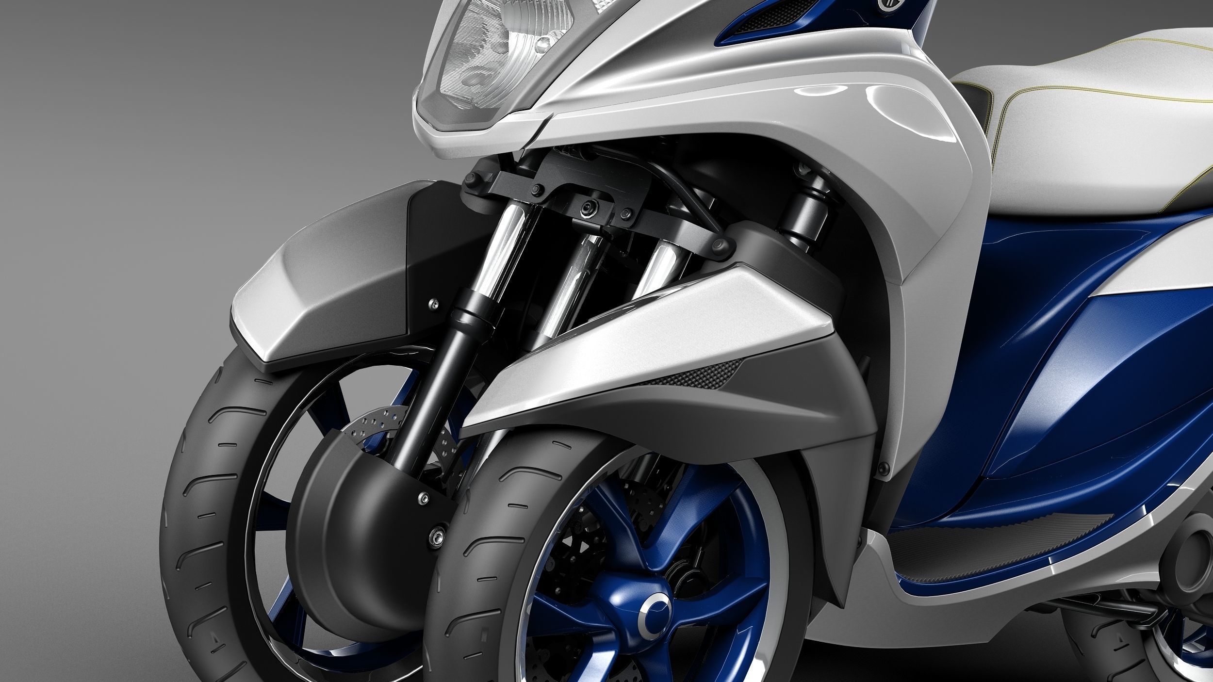 Yamaha Tricity 2015 scooter 3D model_2