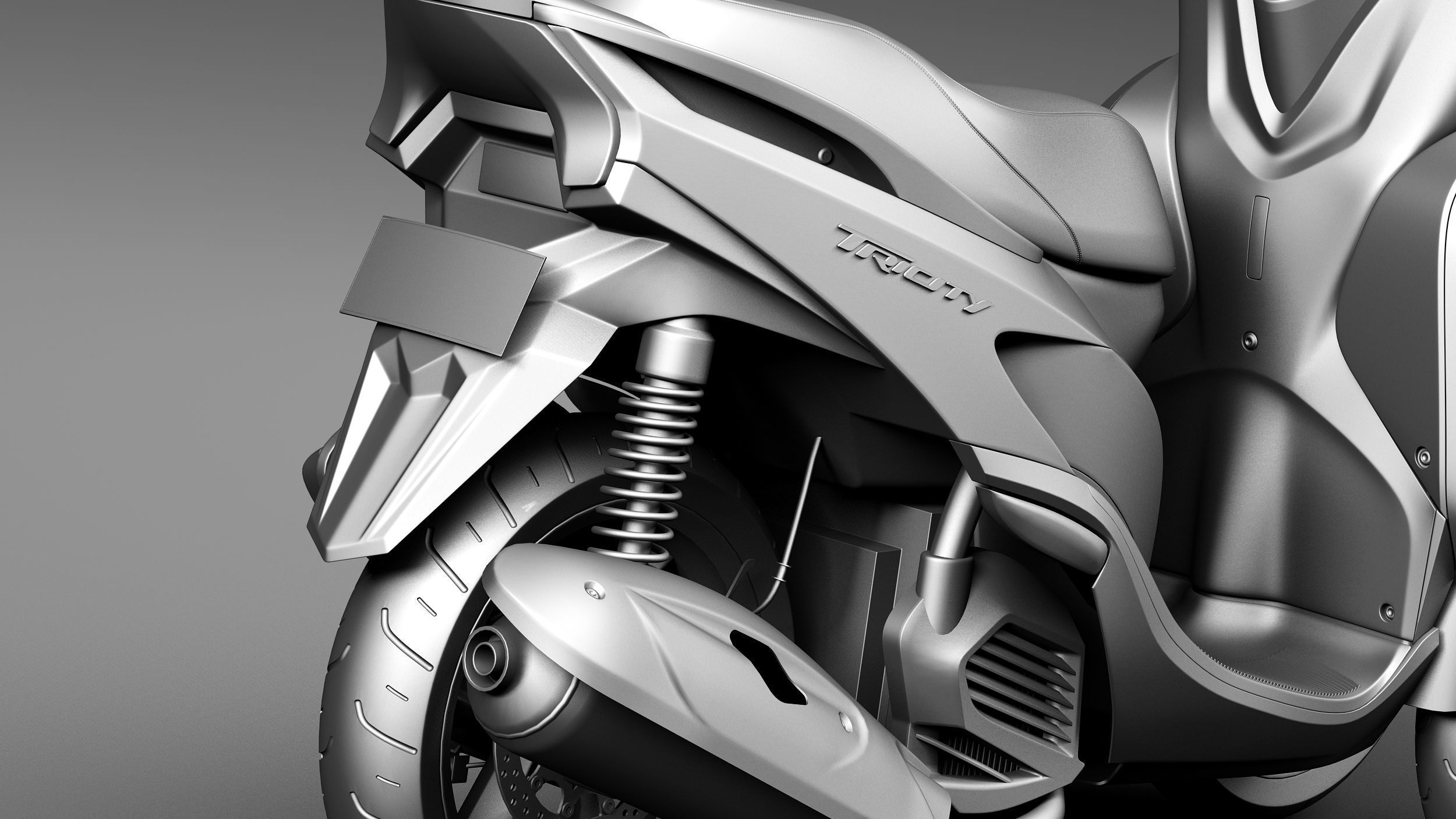 Yamaha Tricity 2015 scooter 3D model_11