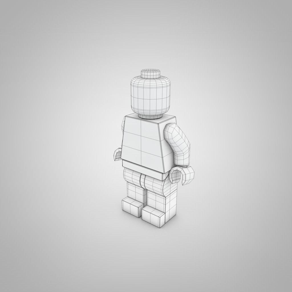LEGO Character Low-poly 3D model_2