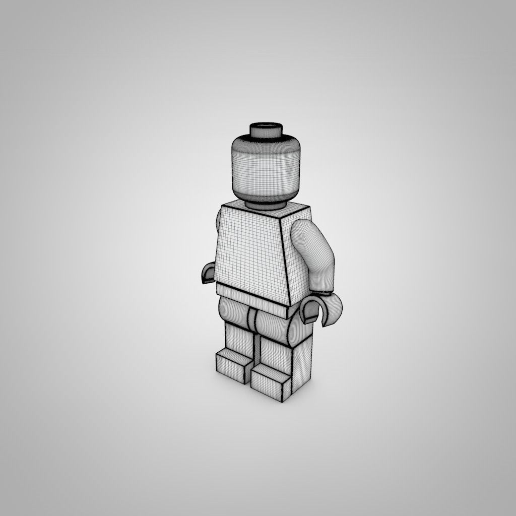 LEGO Character Low-poly 3D model_1