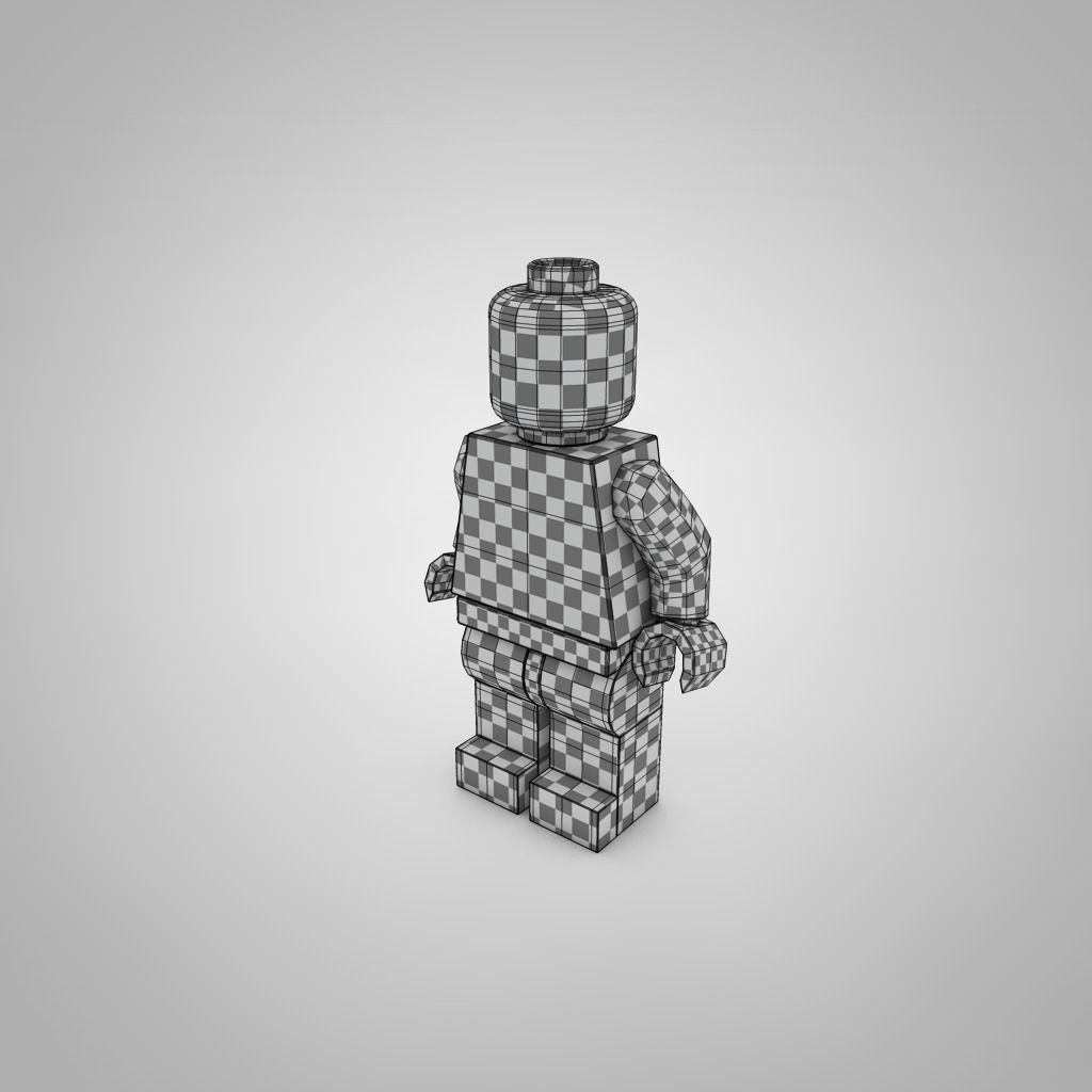 LEGO Character Low-poly 3D model_3