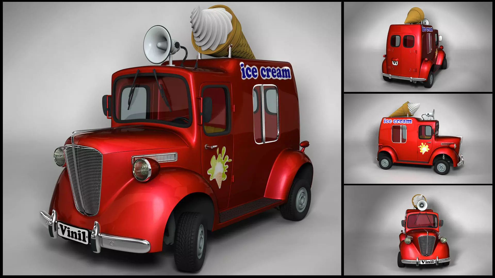 ice cream 3D model_0