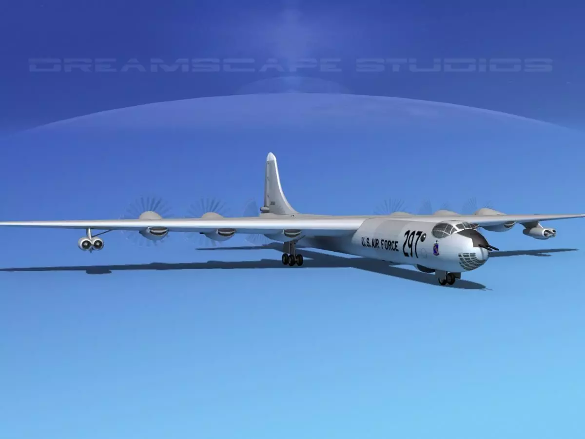 Convair B-36D Peacemaker V02 3D model