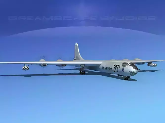 Convair B-36D Peacemaker V02 3D model
