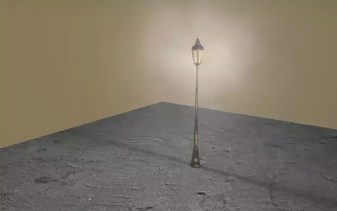 Lampposts street 3D model