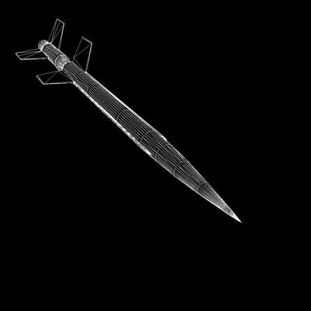 Aerobee 100 Rocket 3D model_15