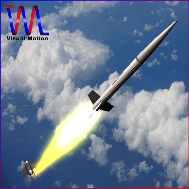 Aerobee 100 Rocket 3D model_1