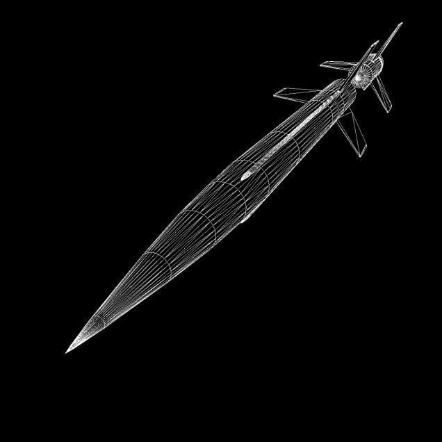 Aerobee 100 Rocket 3D model_22