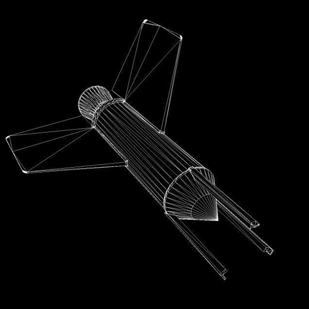 Aerobee 100 Rocket 3D model_20
