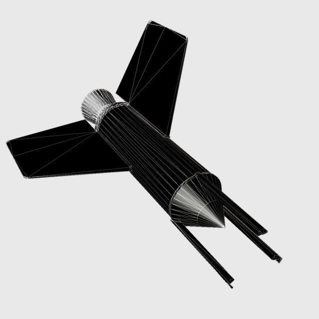 Aerobee 100 Rocket 3D model_12