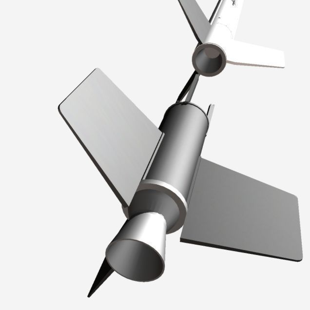 Aerobee 100 Rocket 3D model_6
