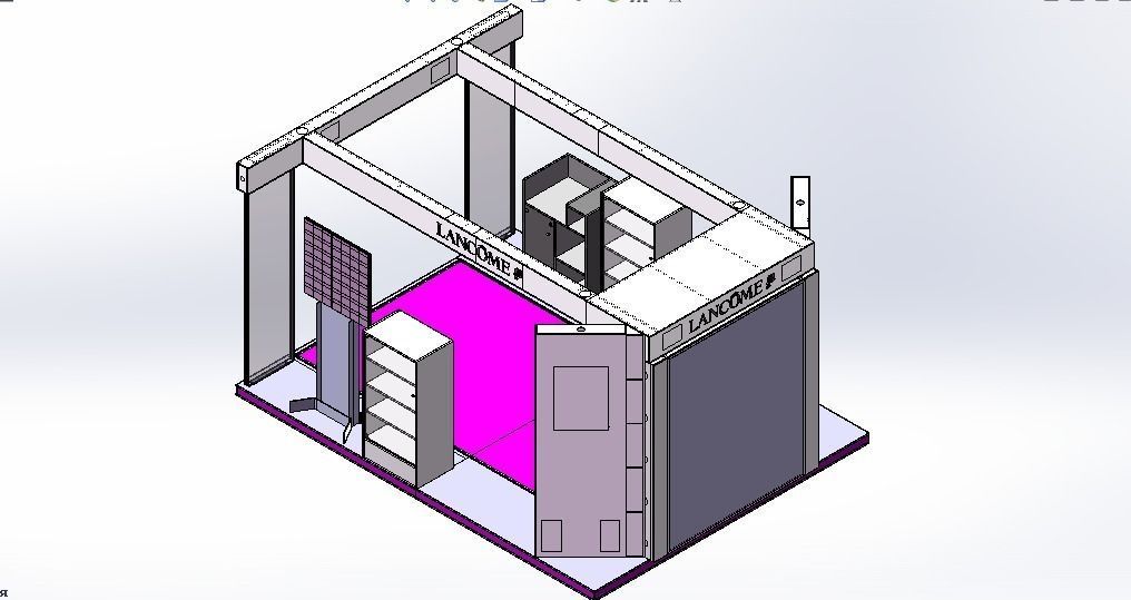 Stand of Lancome 3D model_0