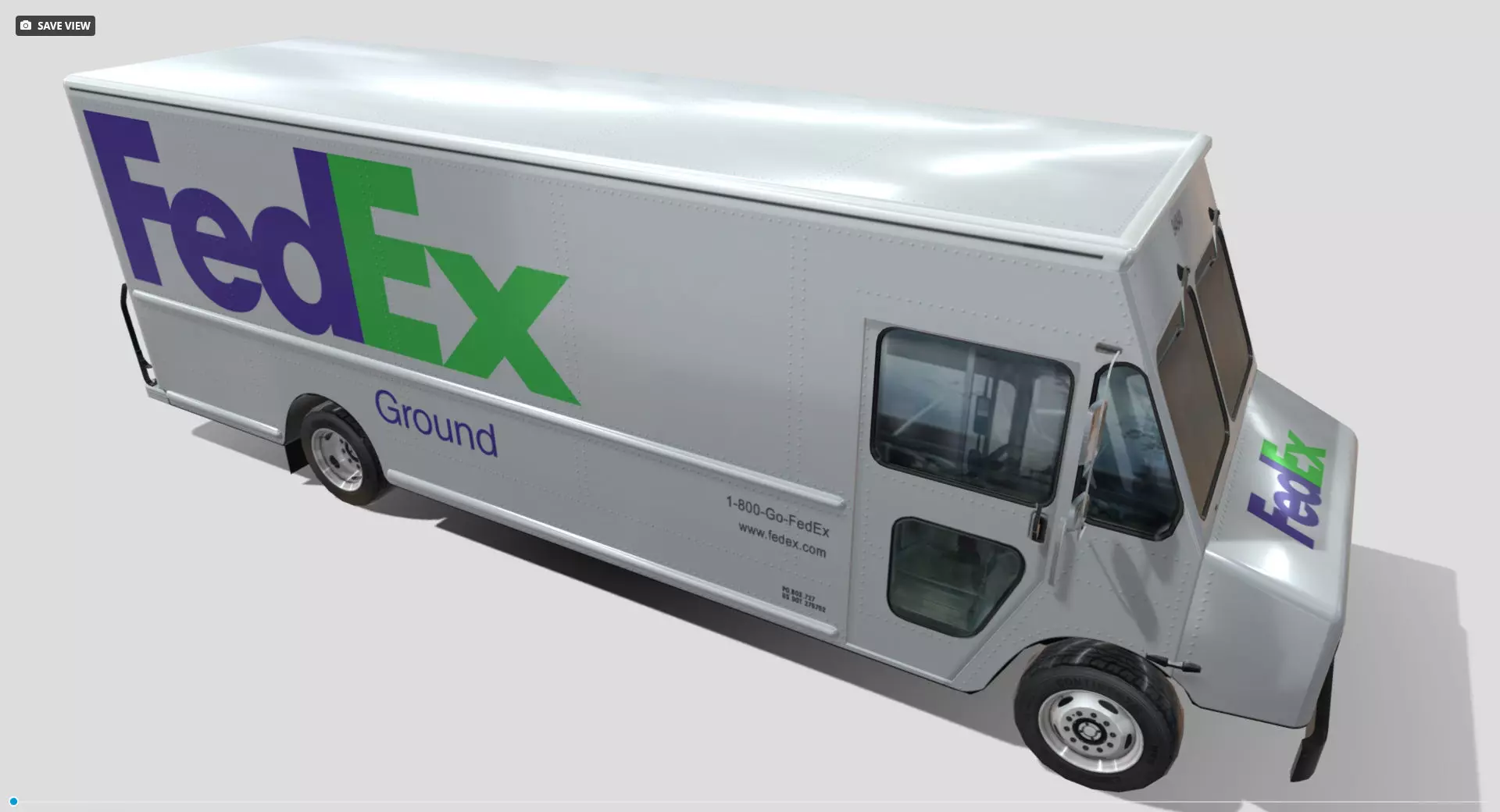 Morgan Olson FedEx Low-poly 3D model_2