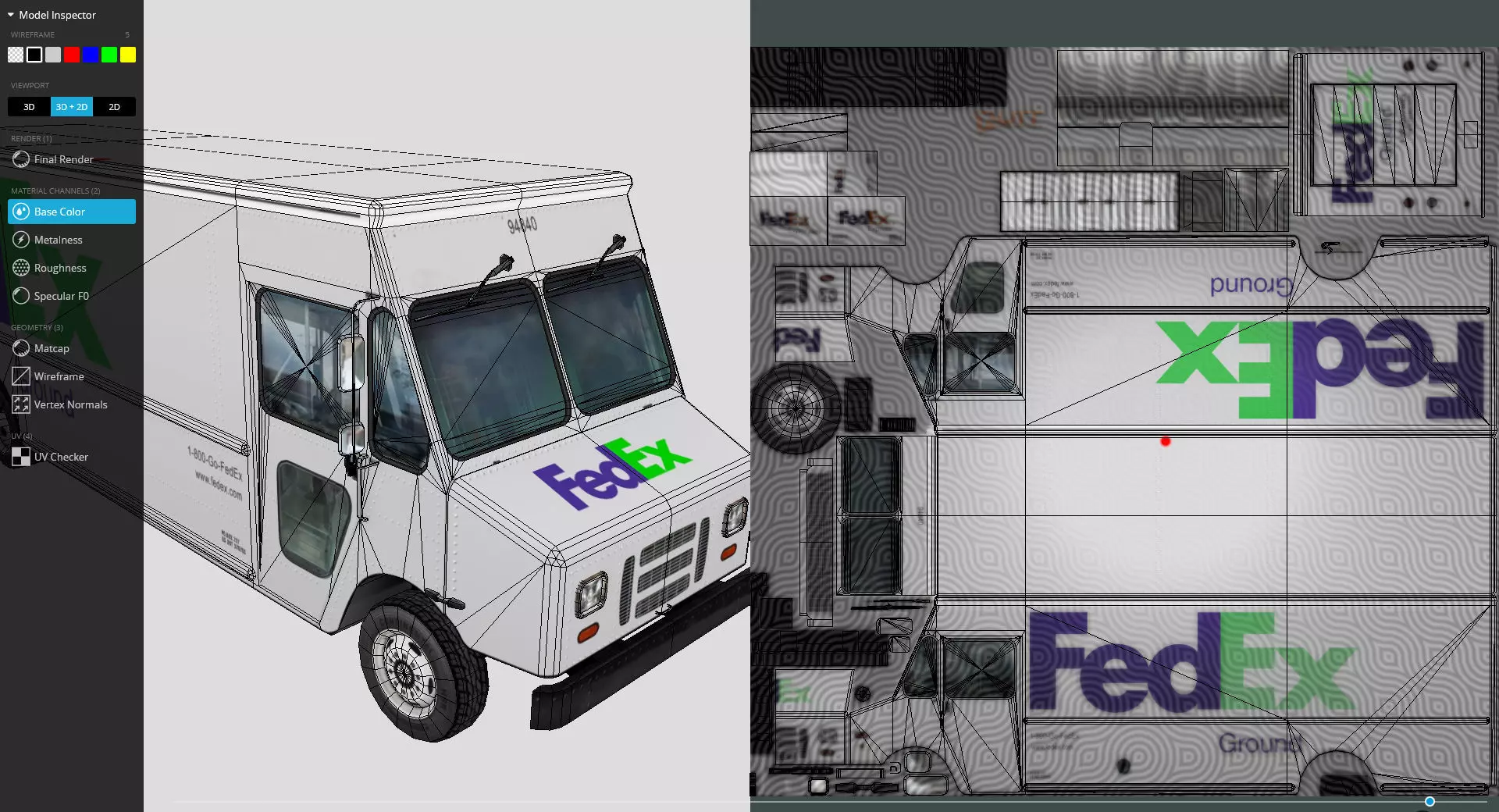 Morgan Olson FedEx Low-poly 3D model_6
