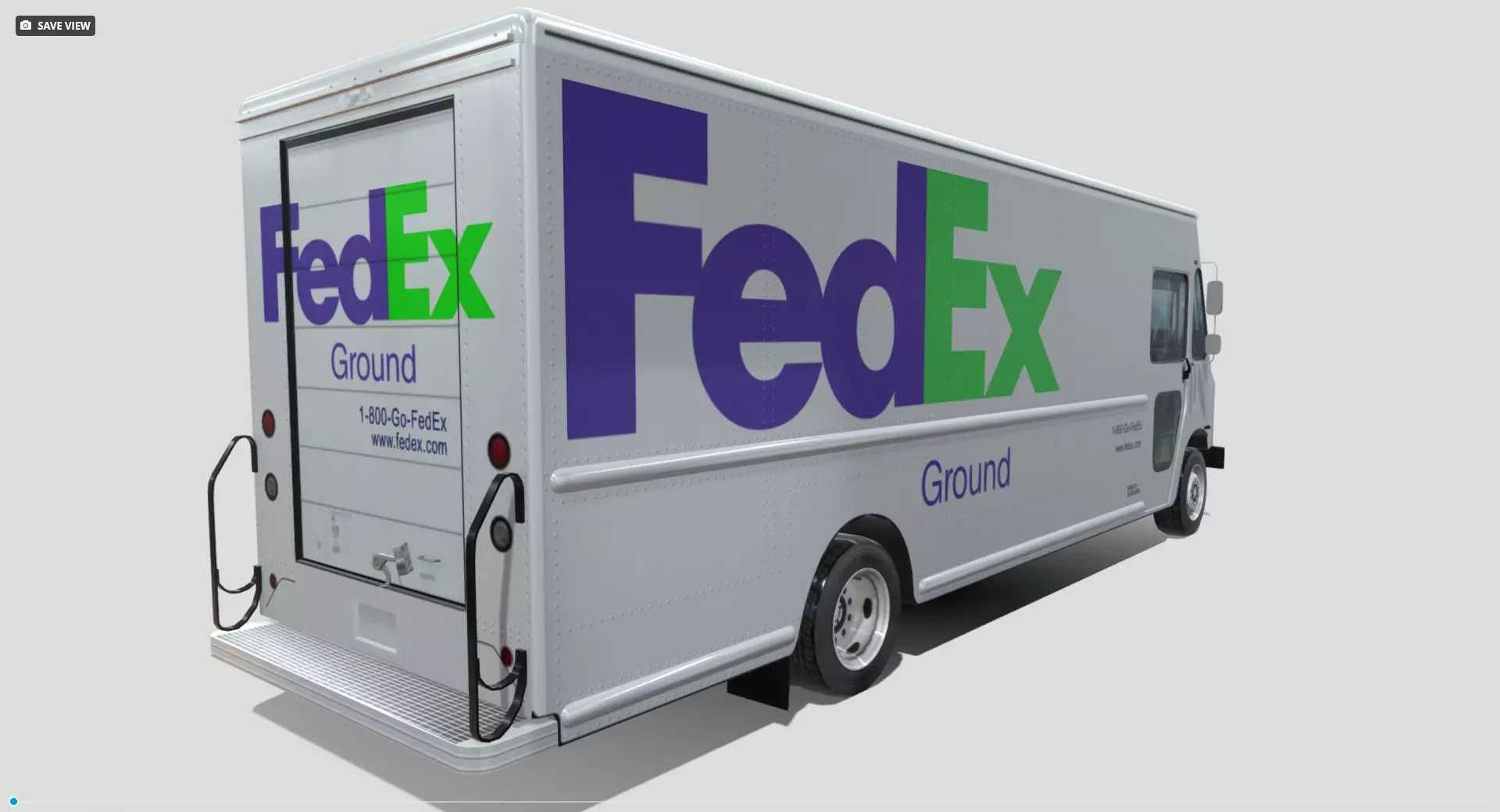 Morgan Olson FedEx Low-poly 3D model_3