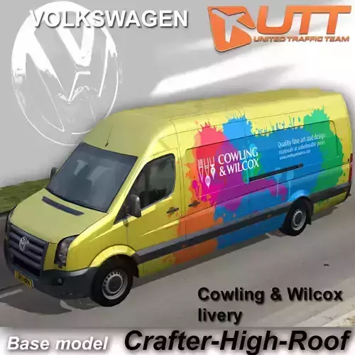 Volkswagen Crafter Cowling Wilcox Low-poly 3D model