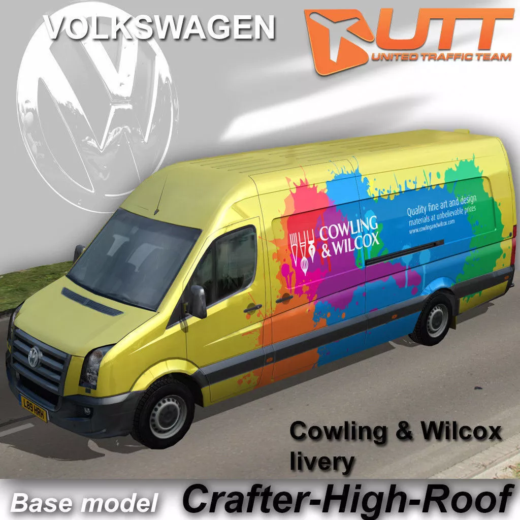 Volkswagen Crafter Cowling Wilcox Low-poly 3D model
