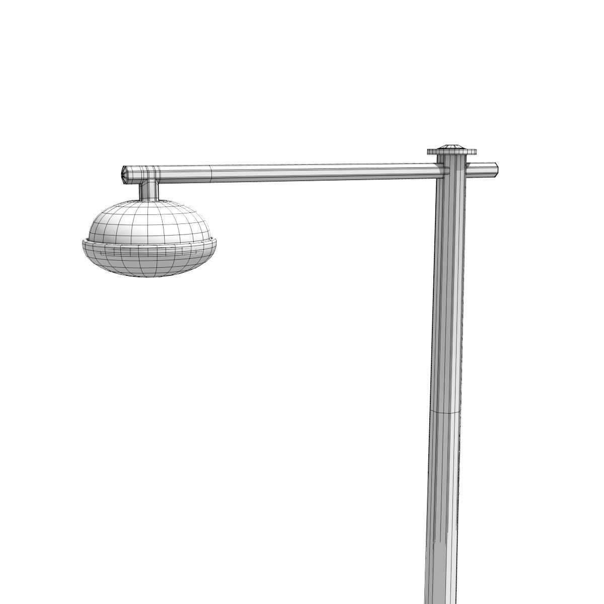 Cast iron street lamp B 3D model_6