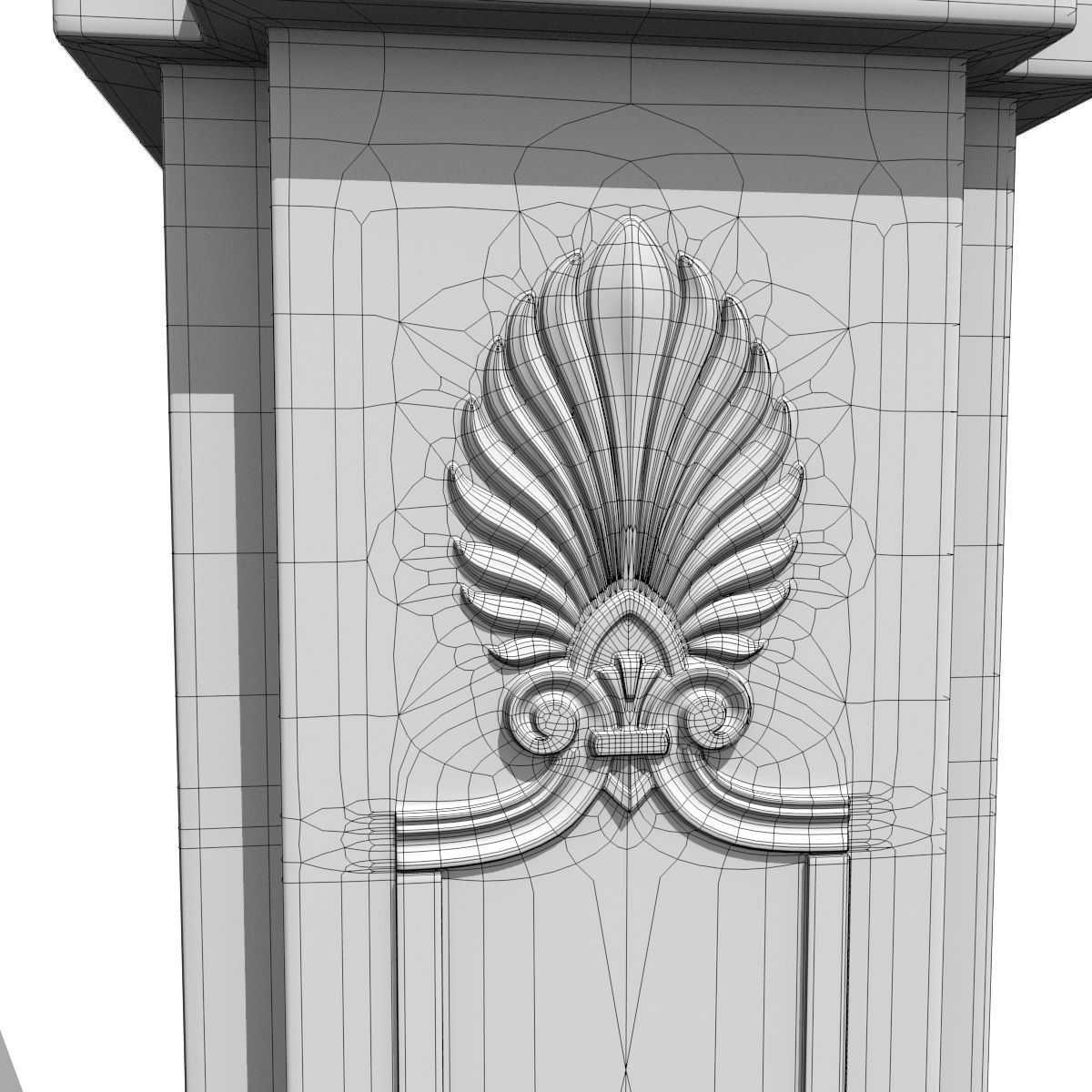 Cast iron street lamp B 3D model_9