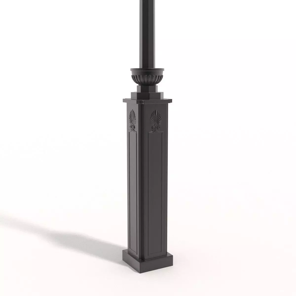 Cast iron street lamp B 3D model_0