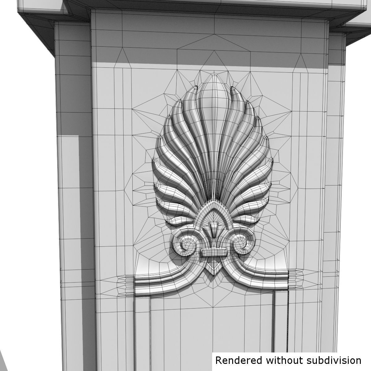 Cast iron street lamp B 3D model_8
