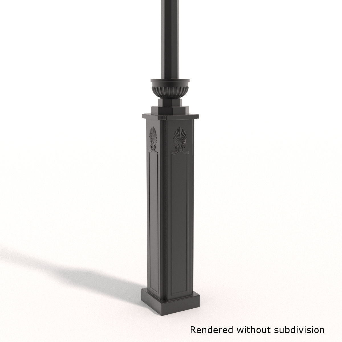 Cast iron street lamp B 3D model_10