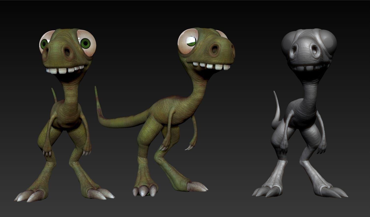 Stylized Dino 3D model_2