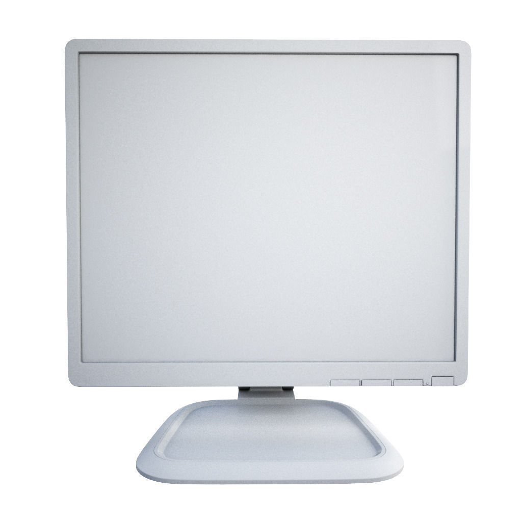 HP LCD  Monitor 3D model_8