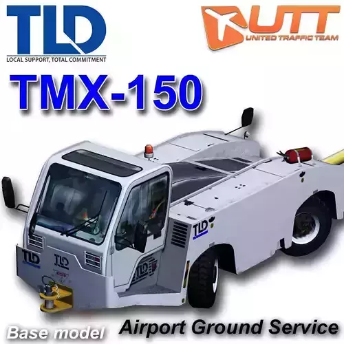 TLD TMX-150 Push back apron tractor Low-poly 3D model