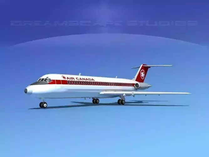 Douglas DC-9-30 Air Canada 3D model