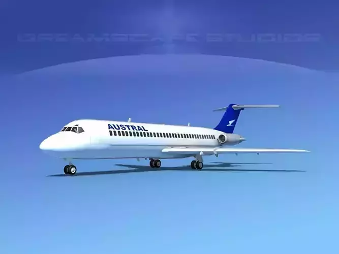 Douglas DC-9-30 Austral 3D model