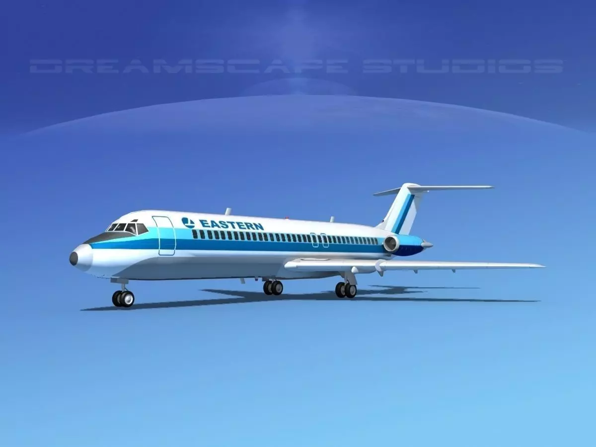 Douglas DC-9-30 Eastern 1 3D model