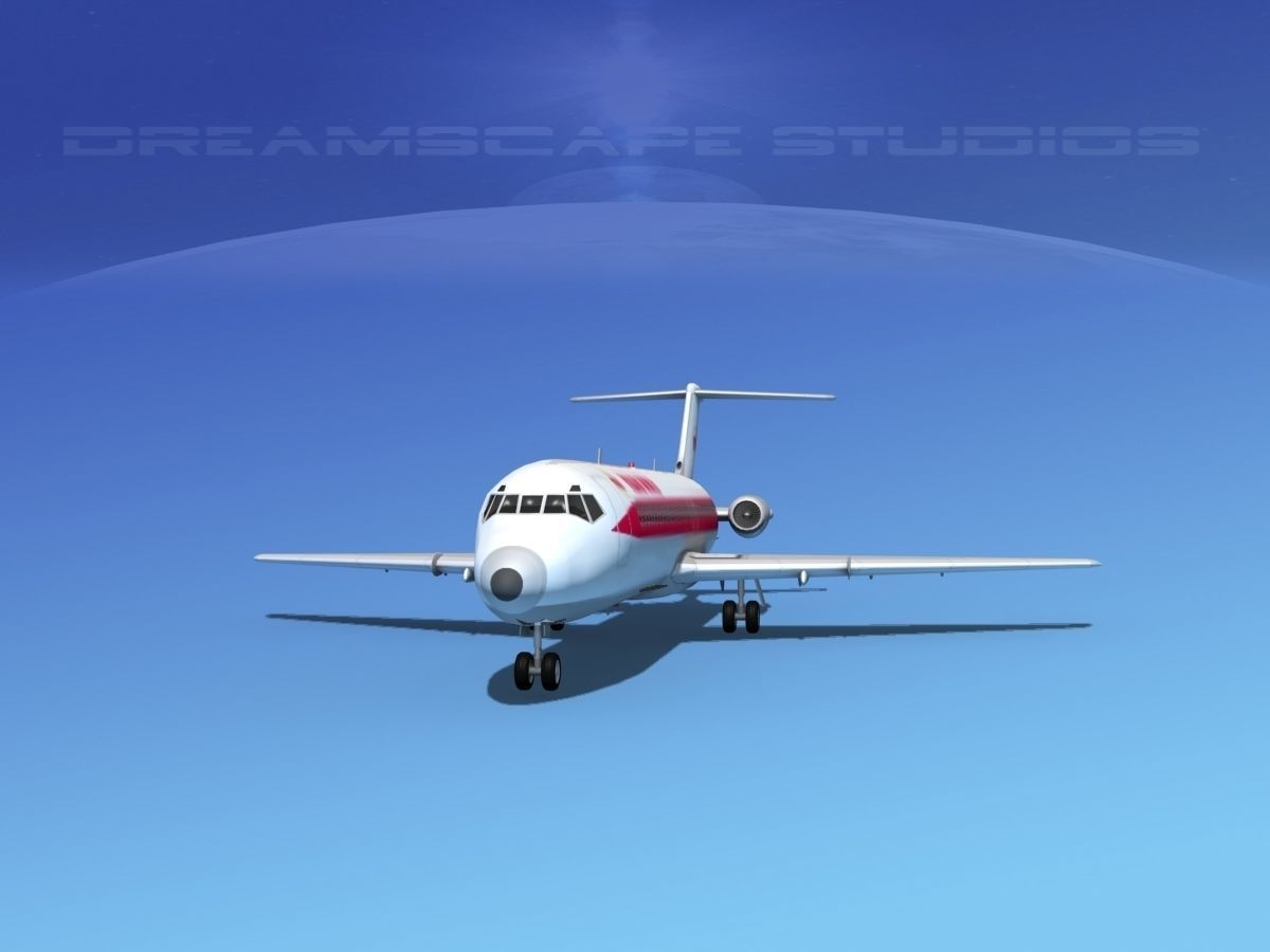 Douglas DC-9-30 TWA 3D model_1
