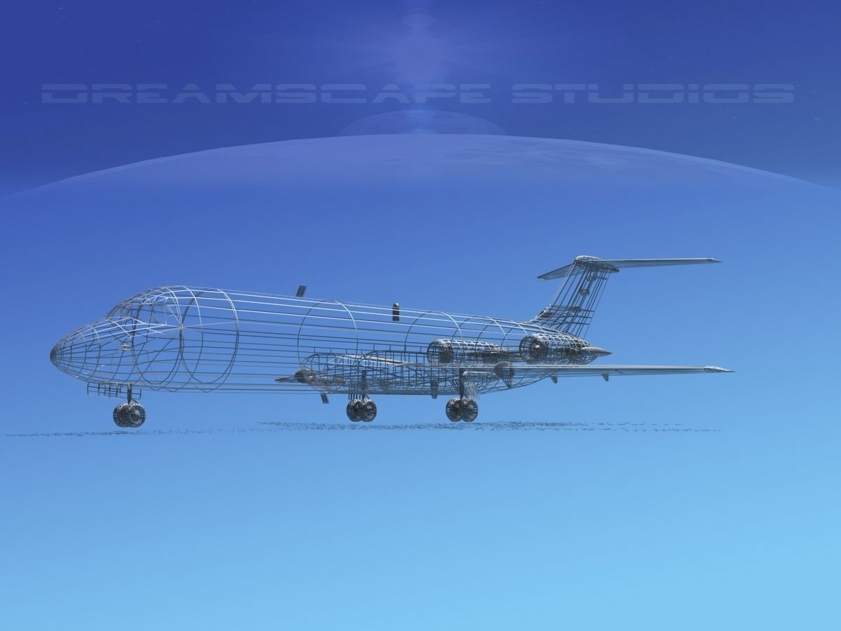 Douglas DC-9-30 TWA 3D model_12