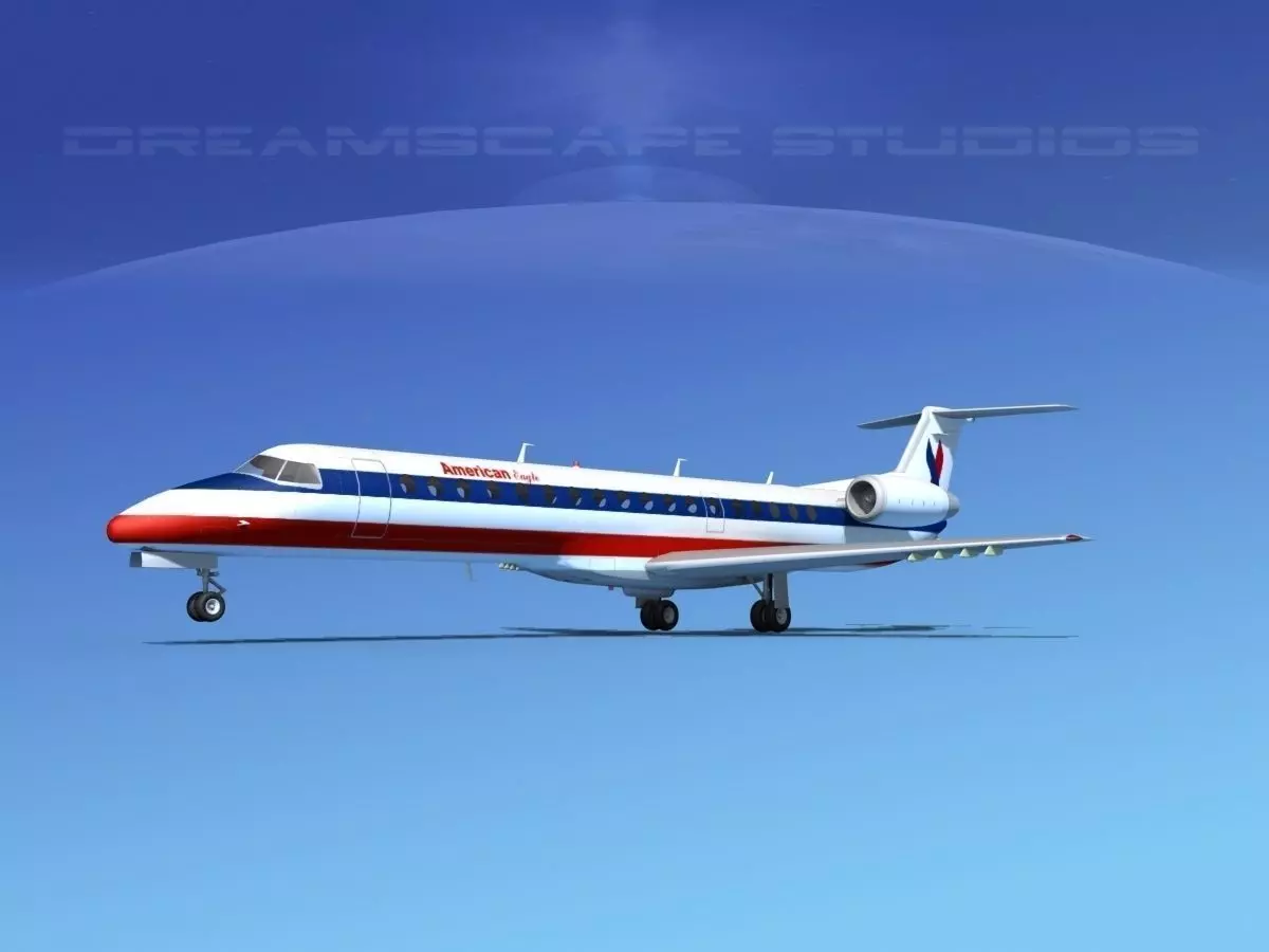 Embraer ERJ-145 American Eagle 3D model