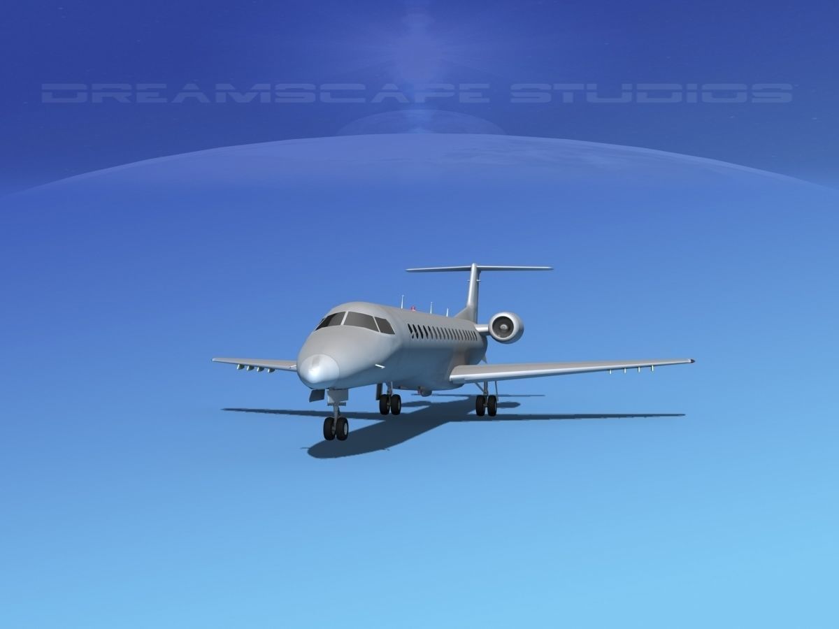 Embraer ERJ-145 Bare Metal 3D model_1