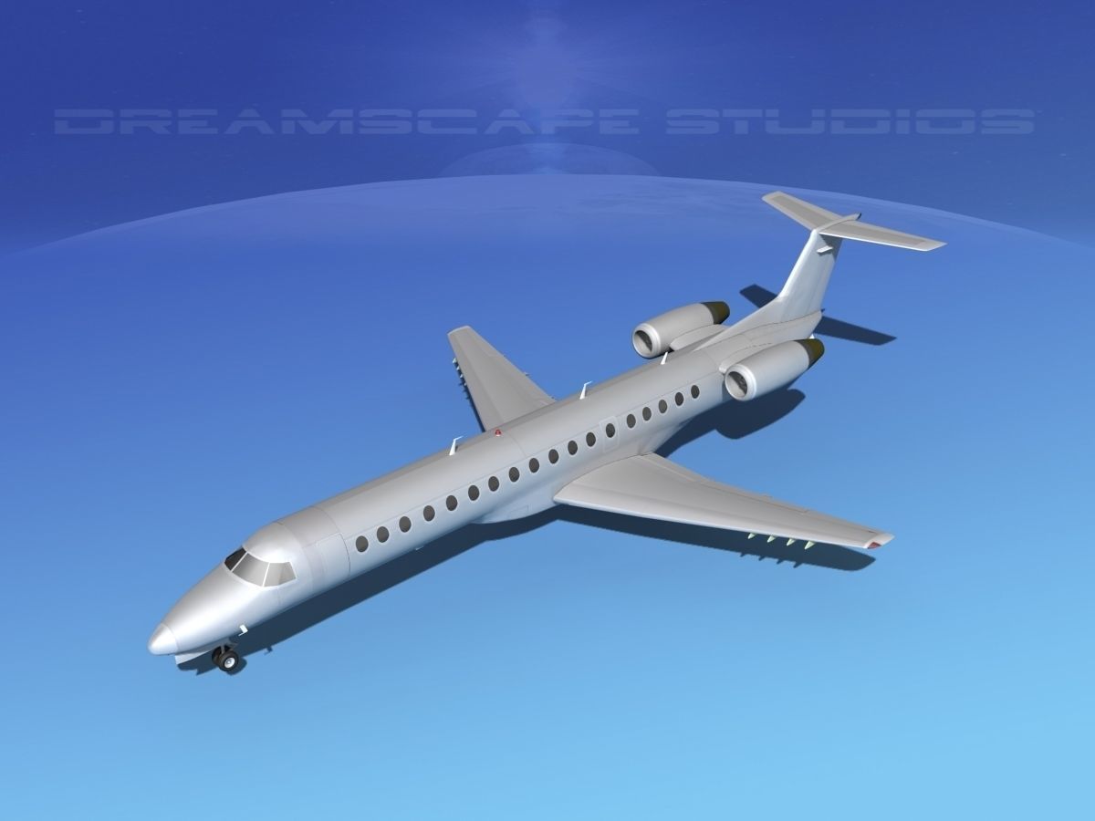 Embraer ERJ-145 Bare Metal 3D model_10