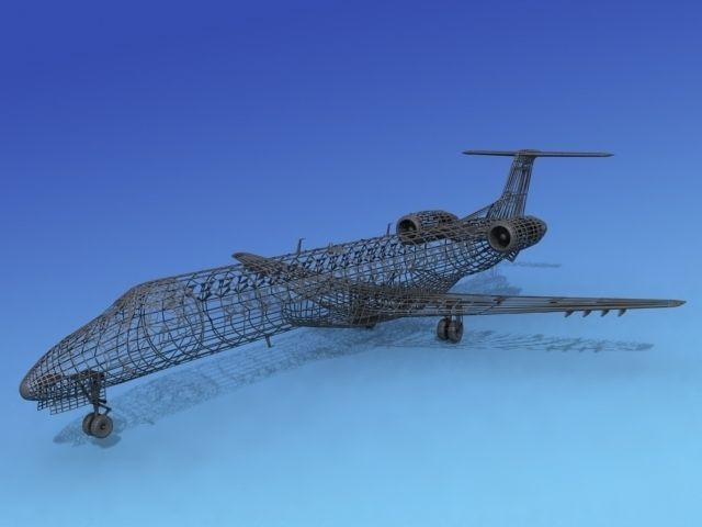 Embraer ERJ-145 Bare Metal 3D model_11