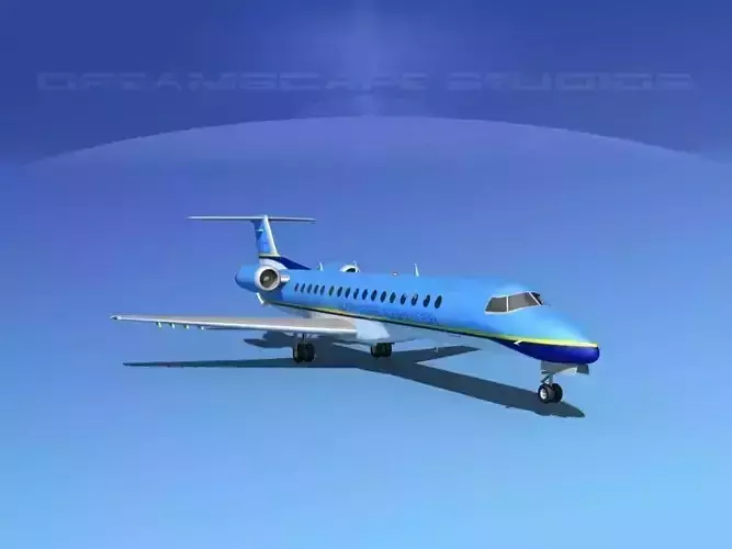 Embraer ERJ-145 Express Charter 3D model