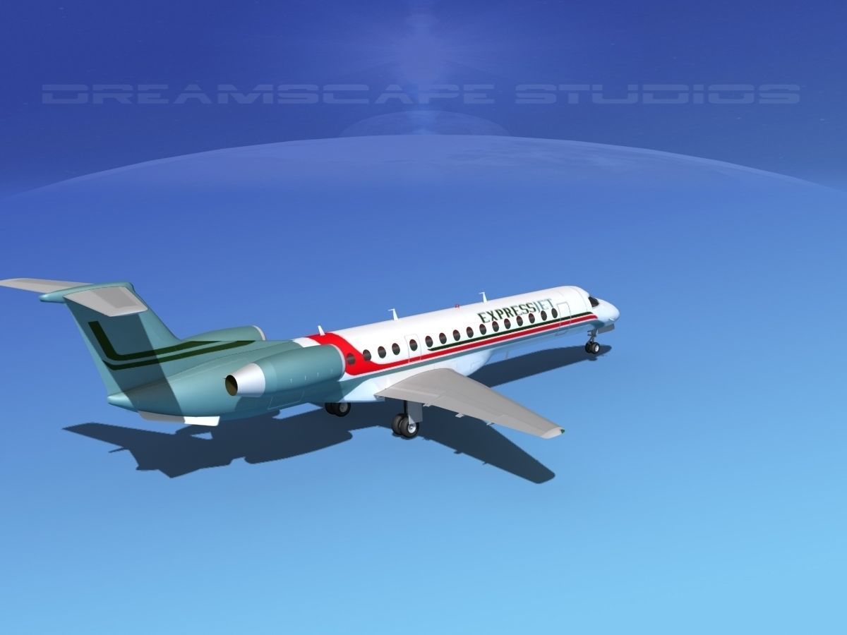 Embraer ERJ-145 ExpressJet 3D model_5