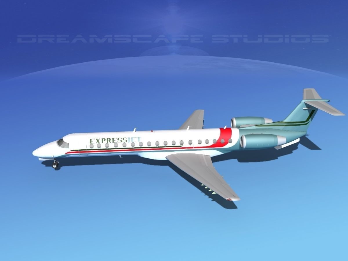 Embraer ERJ-145 ExpressJet 3D model_9