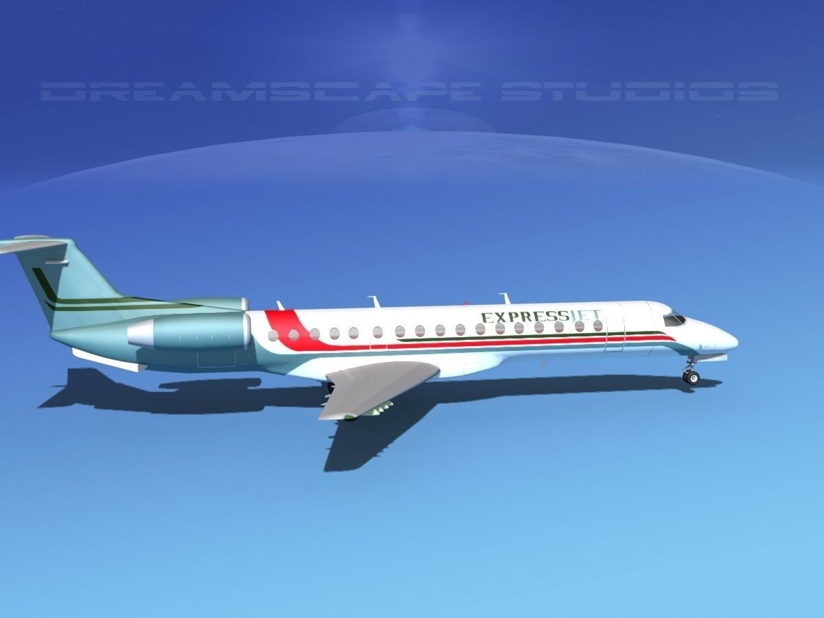 Embraer ERJ-145 ExpressJet 3D model_4