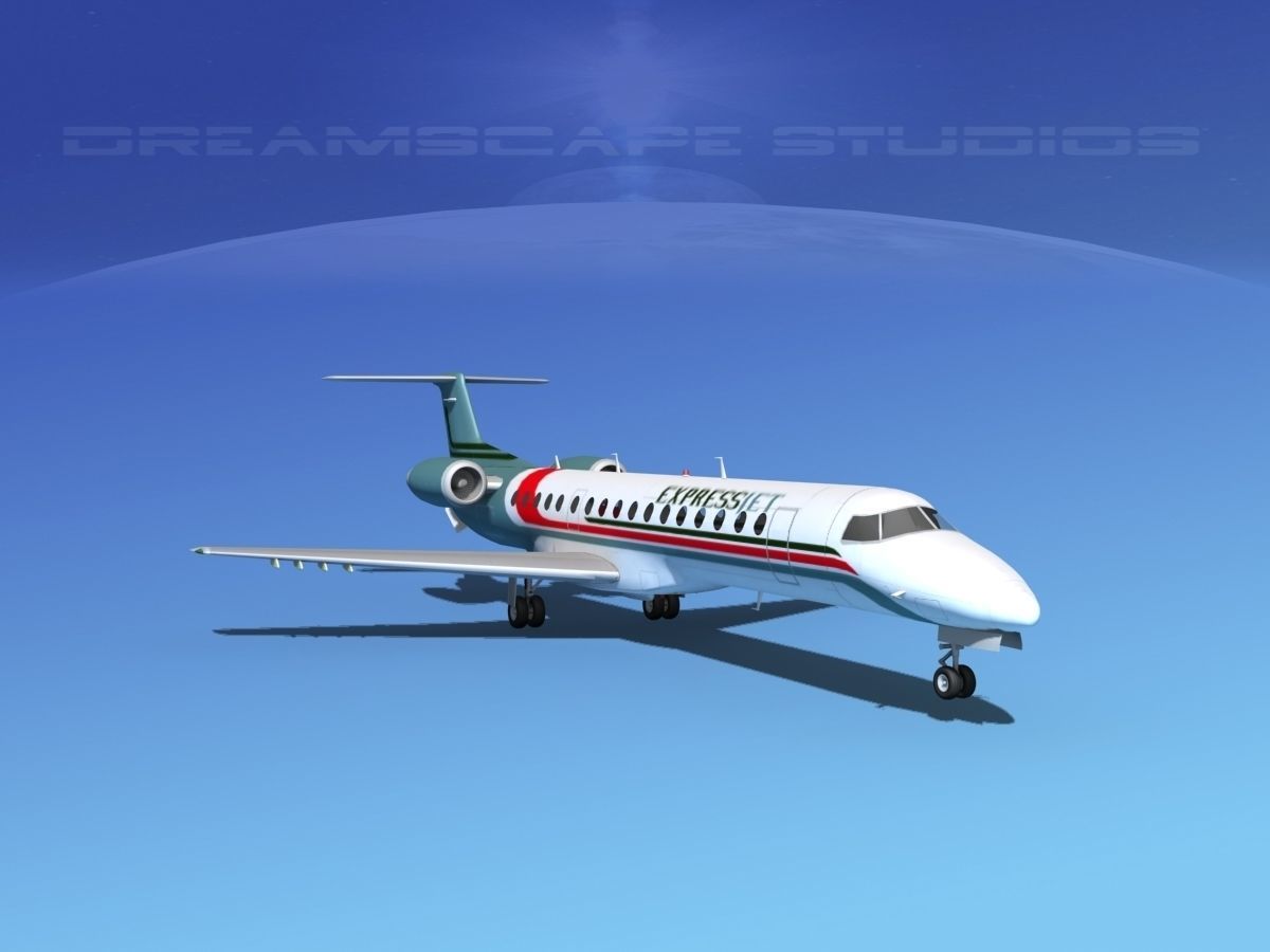 Embraer ERJ-145 ExpressJet 3D model_2
