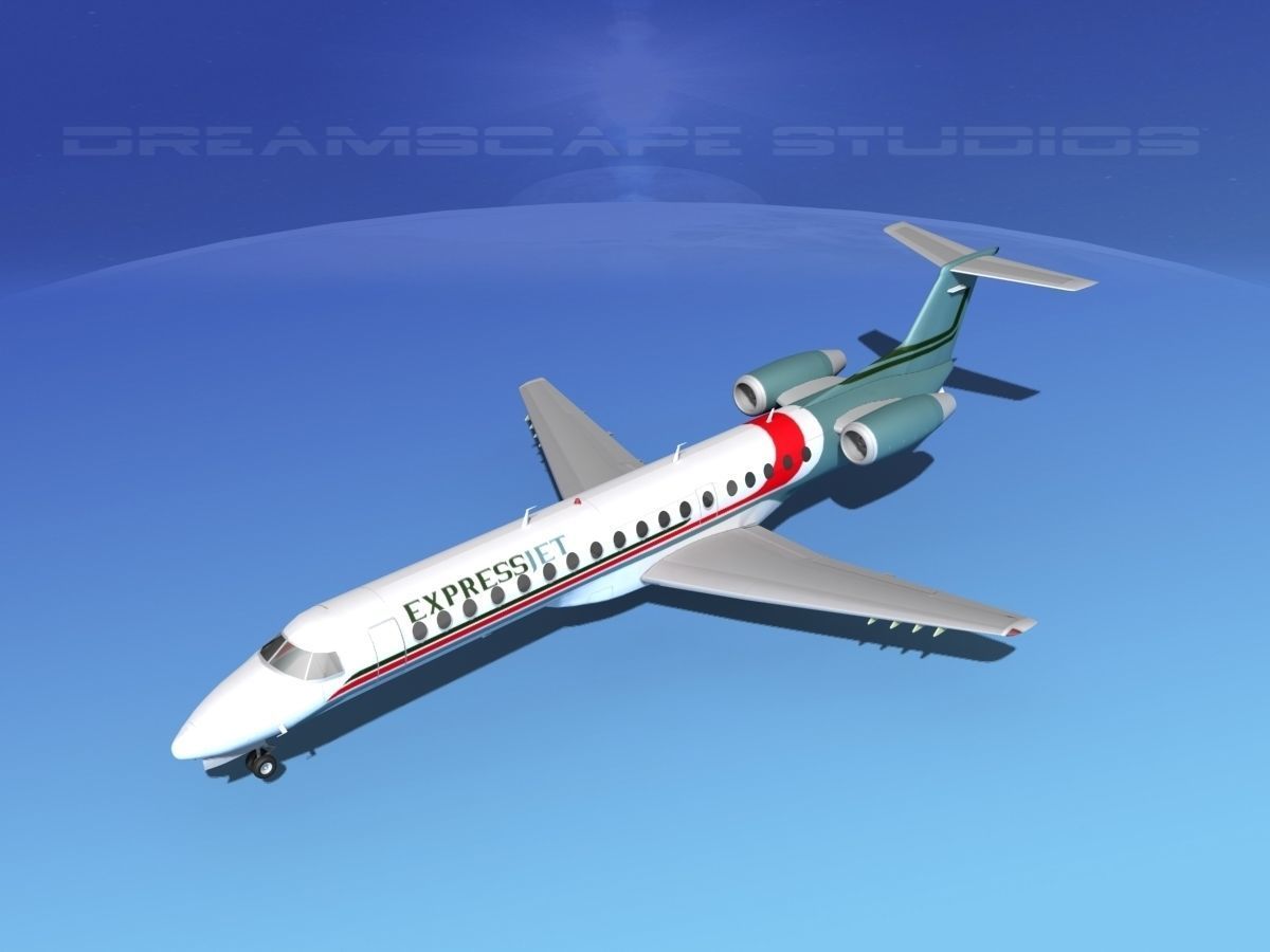 Embraer ERJ-145 ExpressJet 3D model_10
