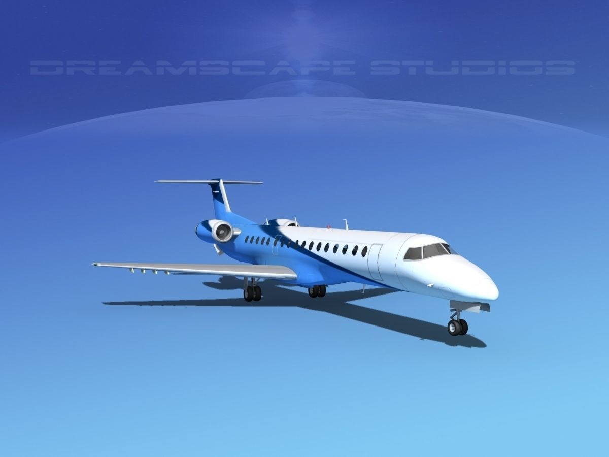 Embraer ERJ-145 Private 3D model_3